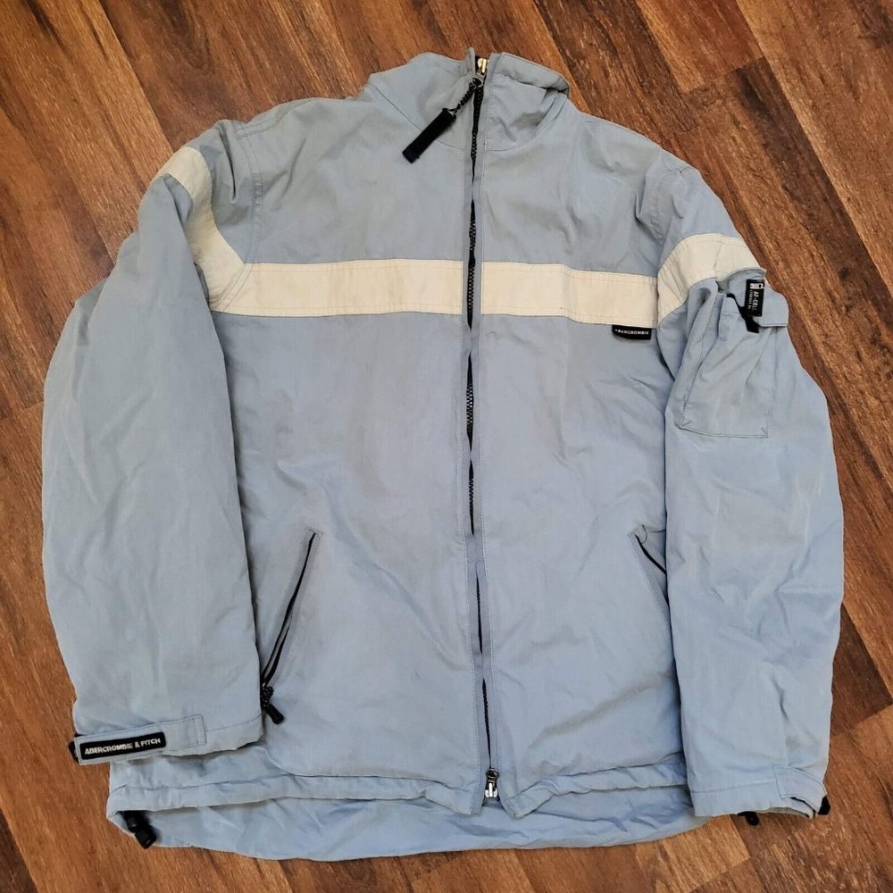 Women's Light Blue L Abercrombie & Fitch long sleeve winter coat 00.2083-KGD
